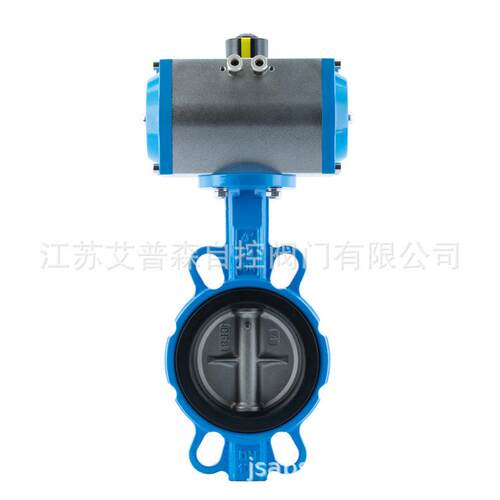 对夹软密封气动蝶阀/D671XP-10/16气动铸钢对夹式软密封蝶阀蝶阀