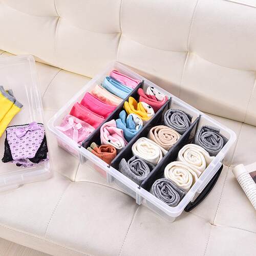 Multifunctional Underwear and Socks Storage Organizer with D