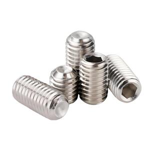 304不锈钢DIN916内六角凹端紧定螺钉无头机米顶丝止付螺丝M2 M16