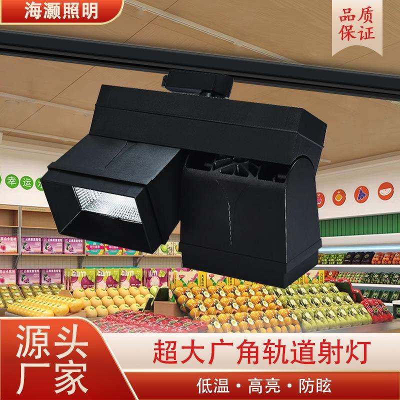 厂家直销商场店铺大瓦数射灯超市水果店专用高显色双头补光货架灯