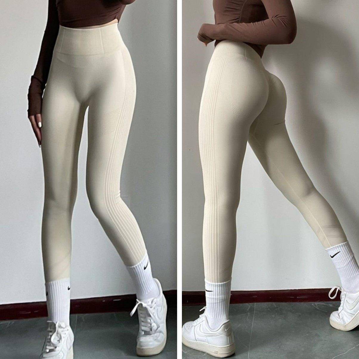 瑜珈裤显三角区勒痕瑜珈裤比瑜珈裤紧身裤女收腹