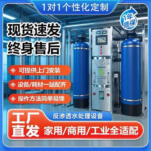 纯水设备ro膜大型工业EDI净水处理供应二级反渗透超纯水设备厂家