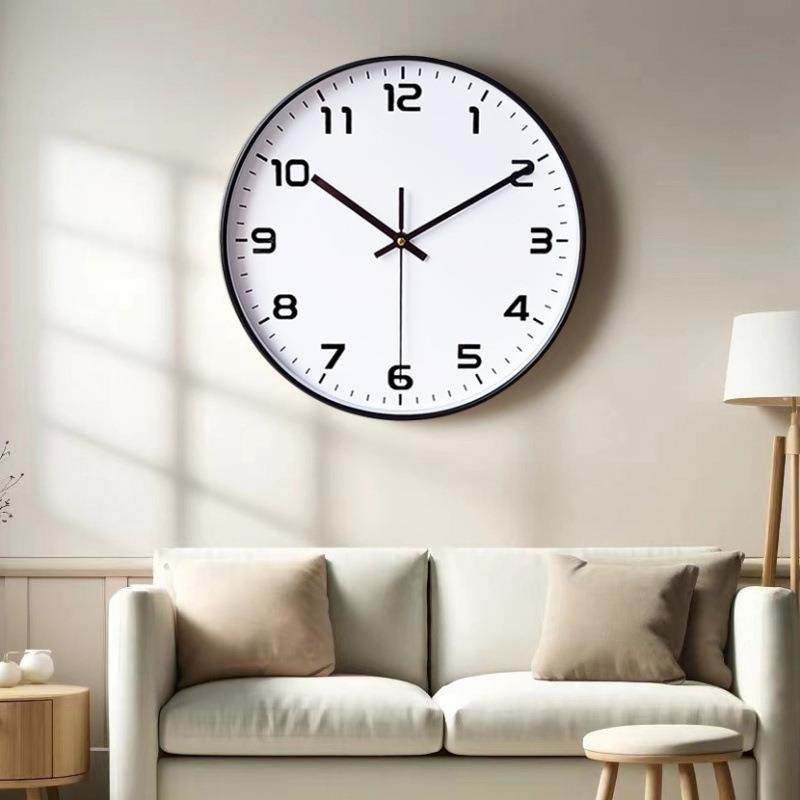 网红静音挂墙上挂钟钟表客厅家用石英钟简约时钟挂表卧室轻奢