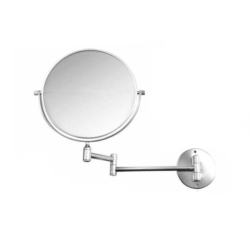 镜子免打孔 太空铝浴室美容镜化妆镜 卫生间卧室可折叠伸缩放大镜