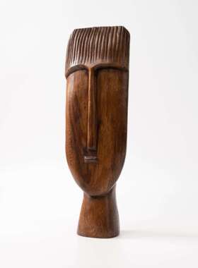 桌代简约艺术A130人脸雕塑摆美式件乡村创意装饰现品面玄关样板间