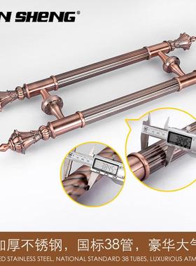 新款古大门拉手TV豪华拉手WTP古铜推大K拉把手不锈钢仿玻璃门拉手