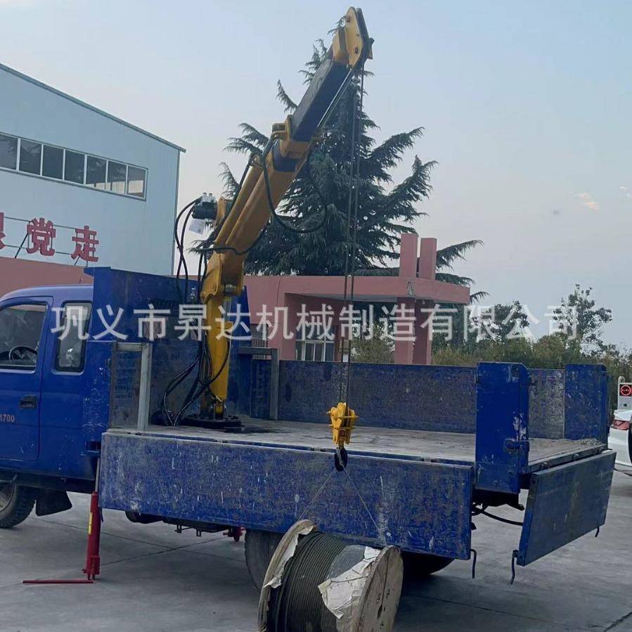 液压随车吊机车载折臂吊机无线遥控折叠吊臂液压升降液压起吊