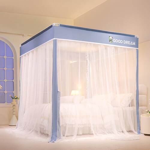 2025宫廷地蚊帐家用卧落室公主风床幔支架2408杆加粗a加防厚高级