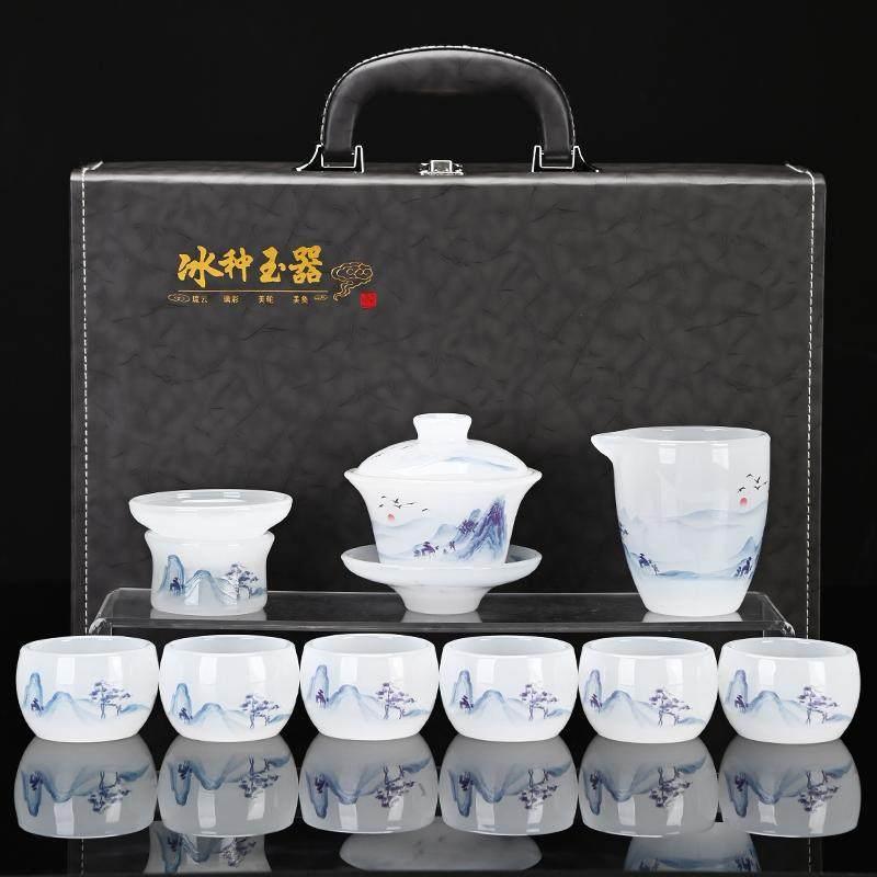 琉璃玉瓷茶具套组功夫手工彩绘茶器家用礼高档送泡茶专用茶壶礼盒