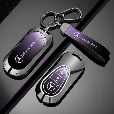 奔驰钥匙套E300L车C260L扣GLC壳GLA女GLBA200L包C200男适用GLE350