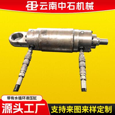 前后W63ES安装有缓冲F357PM密封100/63–200带有水循环液压缸