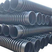 工程应用PE缠绕结构壁管B型管排水大口径水网聚乙烯供水管克拉管