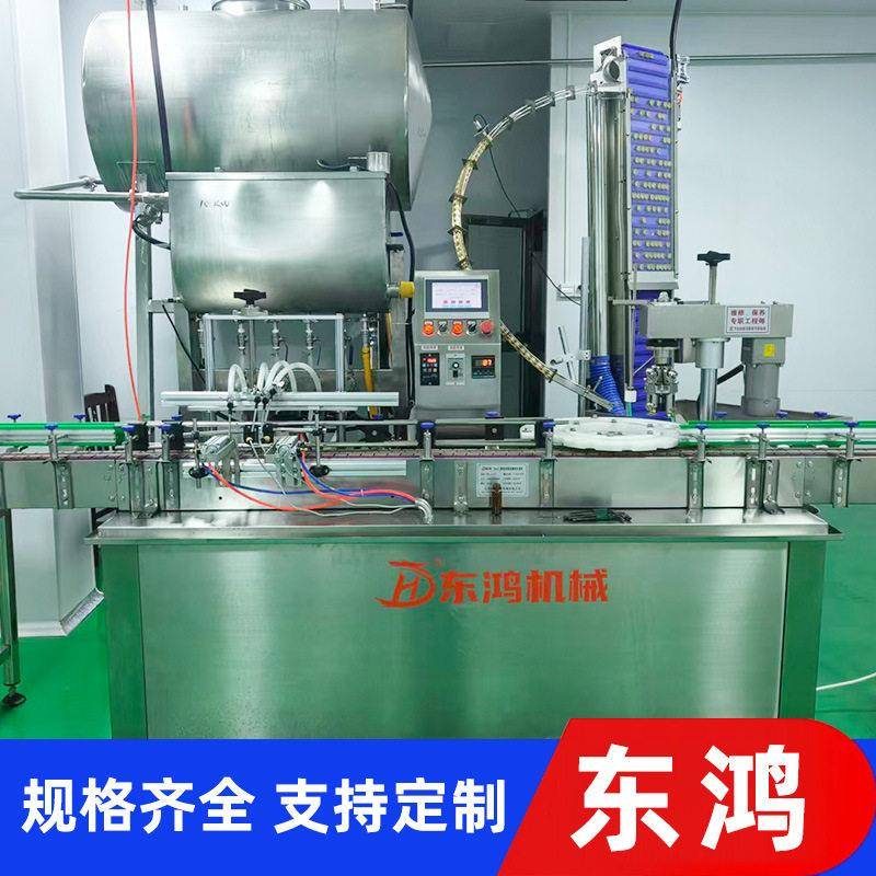 小型口服液灌装机生产设备厂家酵素饮料灌装扎盖机西林封口机