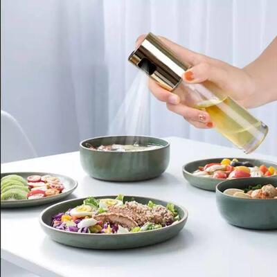 Kitchen Baking Glass Olive Vinegar Oil Spray Bottle Sprayer