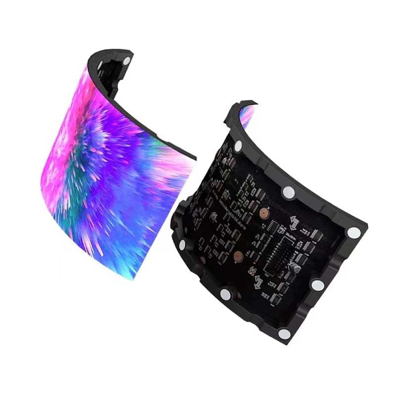 5p3p4p2p2.柔性显示显示屏创意软屏屏异形屏定制圆形屏 led弧形