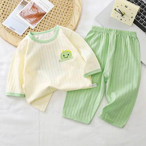 Summer toddler kids boys girls clothes baby sleepwear pants