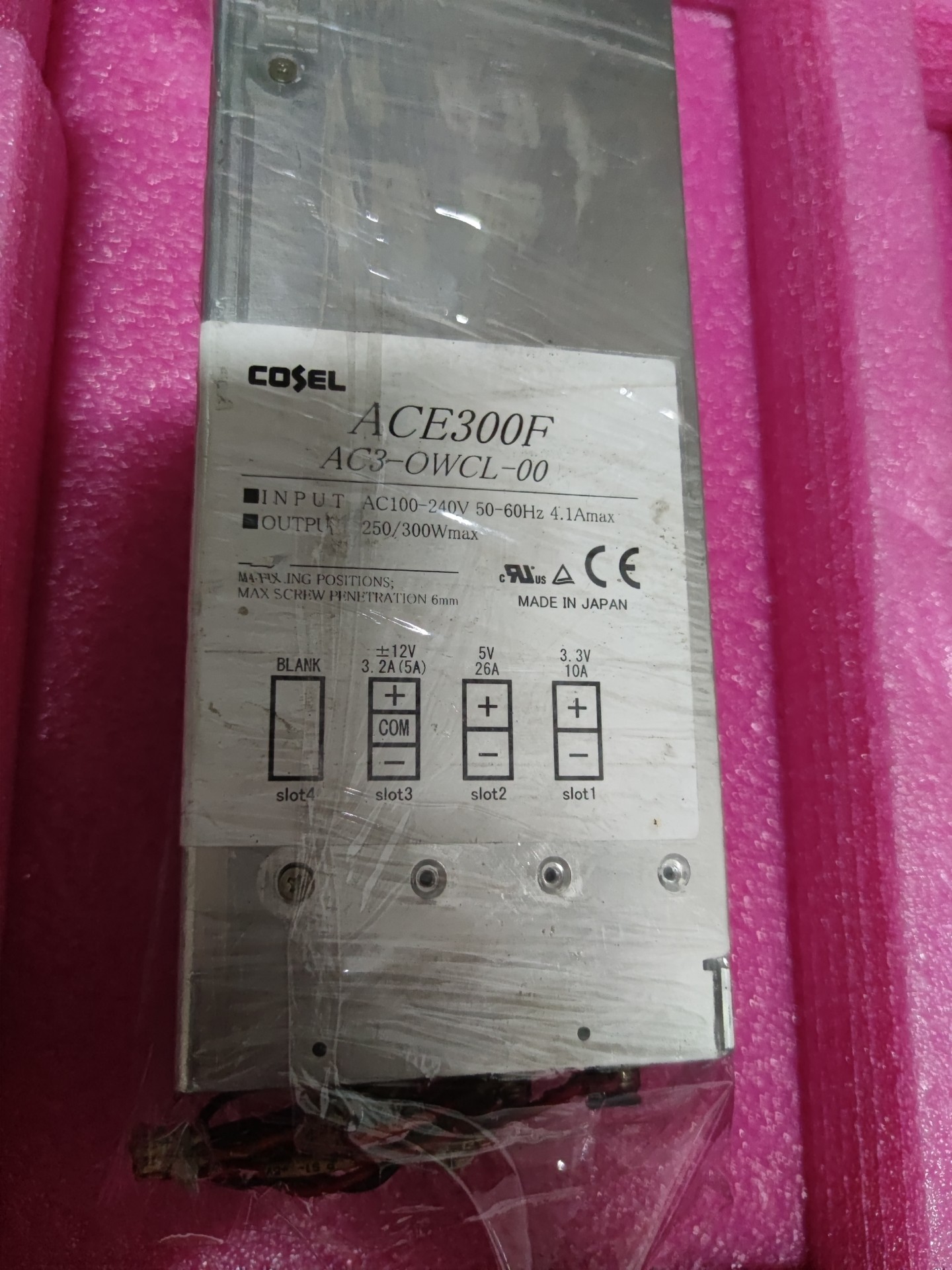 日本COSEL科索 ACE300F AC3-OWCL-00