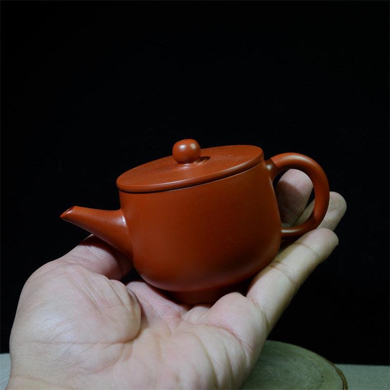 潮州纯手工朱泥茶壶 汉瓦章氏工夫茶壶小号冲罐功夫茶具