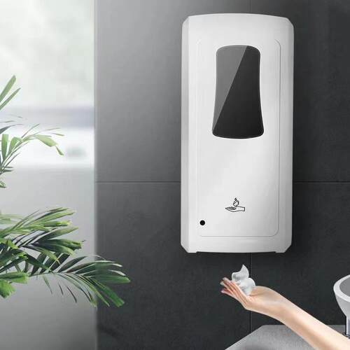 酒店自动感应皂液器 壁挂式自动泡沫洗手液免打孔商用智能皂液盒