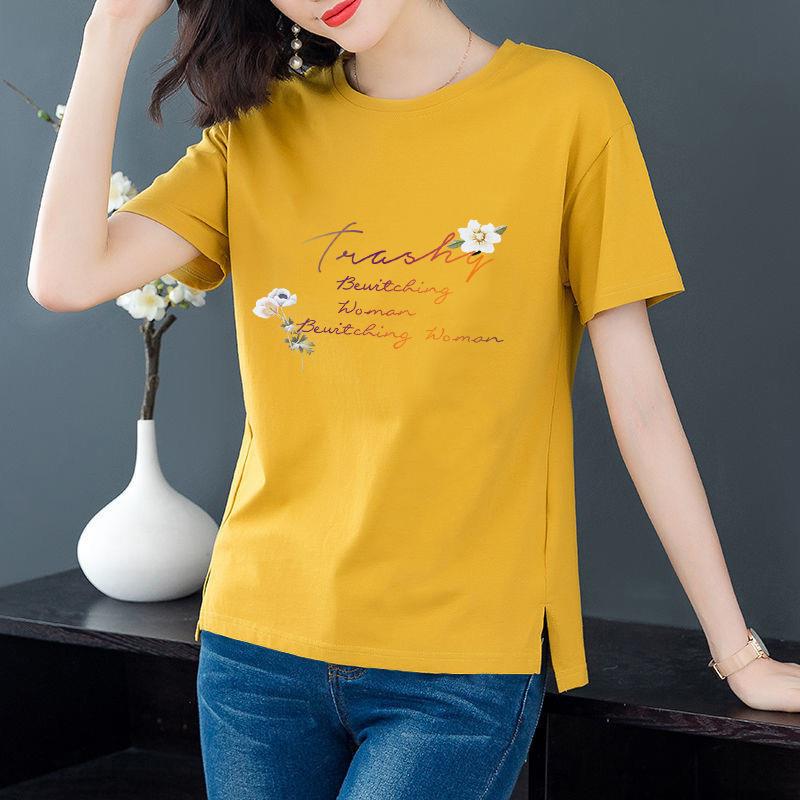 shirt bottoming slit pullover top temperament loose womens