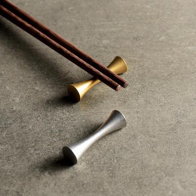 Japanese-Style Metal Chopstick Stand Sleek Tableware