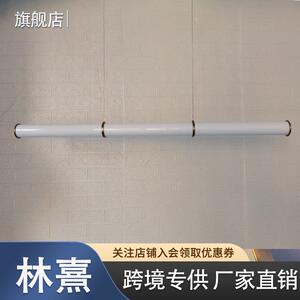 led办公室长条吊灯现代简约设计师工作室极简餐厅吧台岛台灯家居