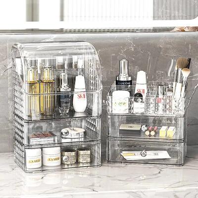 desktop makeup box dressing table drawer storagebox收纳箱