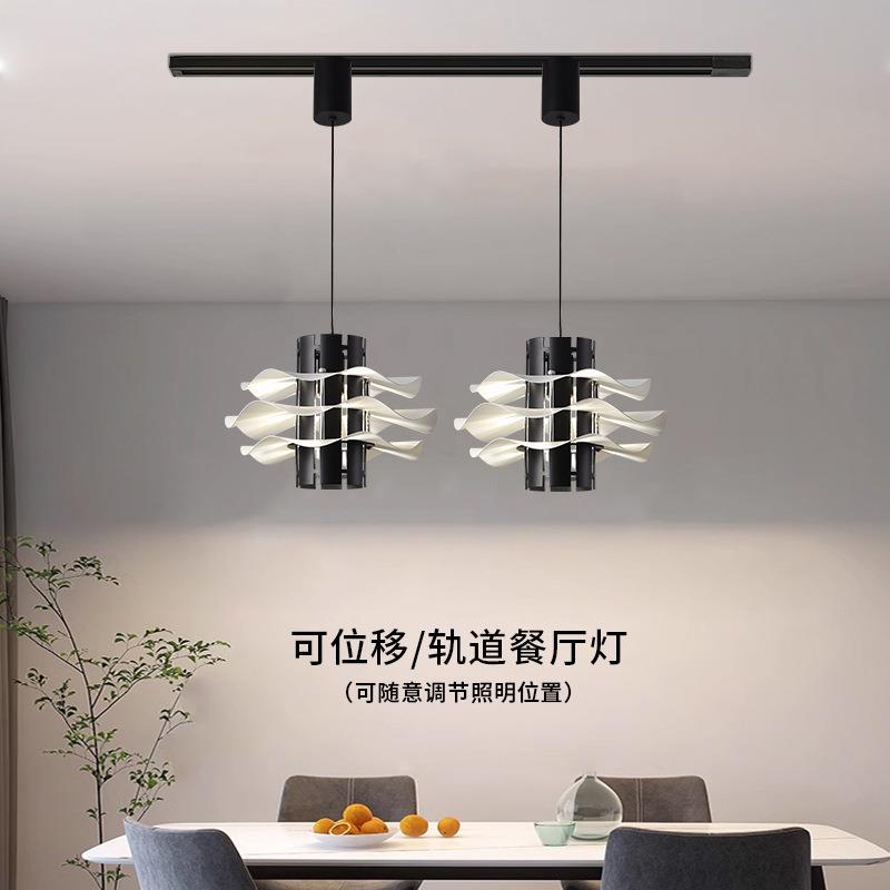 全光谱简约个性创意艺术家用装修餐厅可滑动升降餐桌灯极简护眼灯