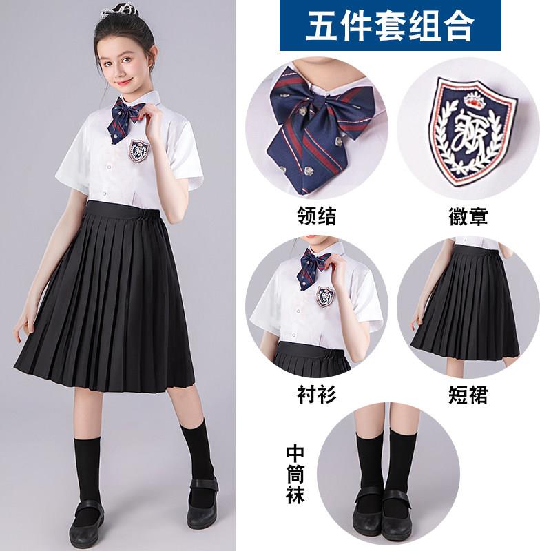 高档中小学生大合比唱演出服儿童诗歌朗女诵服装男童演讲赛主人持图片