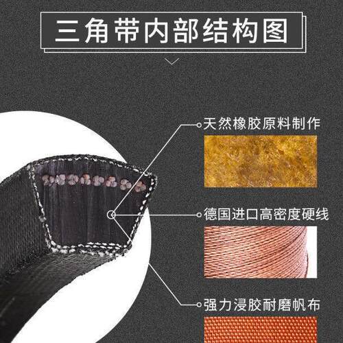 三力士8V2170 5512La-8V6200La橡胶传动三角带耐磨工业皮带