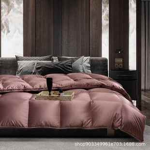 静音匈利支四季 088%春秋红色喜被羽绒被 白鹅9绒牙冬被芯1805wtm