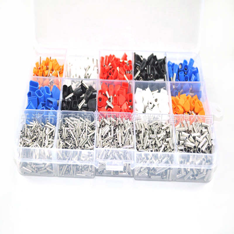 管型绝缘盒装冷端子2340pcs 端子预压端子厂家接线批发 组合