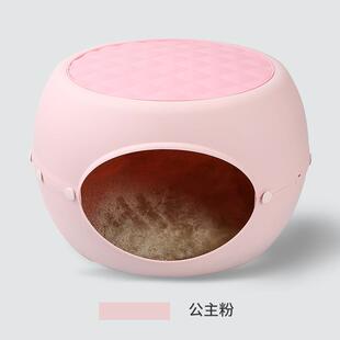 高档半网红凳猫子窝四季猫猫咪别墅窝冬天保暖封闭式猫房子宠物屋