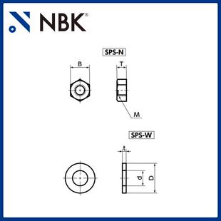 NBK 六角圆柱头PPS树脂塑料螺母・垫圈 机械零配件厂家 SPS