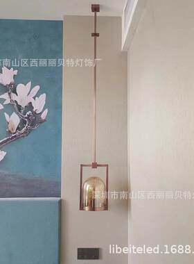 白玉兰酒店厂家直供连锁客房极简LED卧室壁灯床头背景灯壁挂灯具