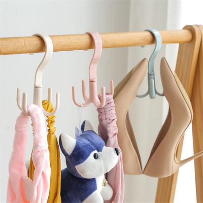 Rotating Four-Pronged Hook for Home Use: Multi-functional Co