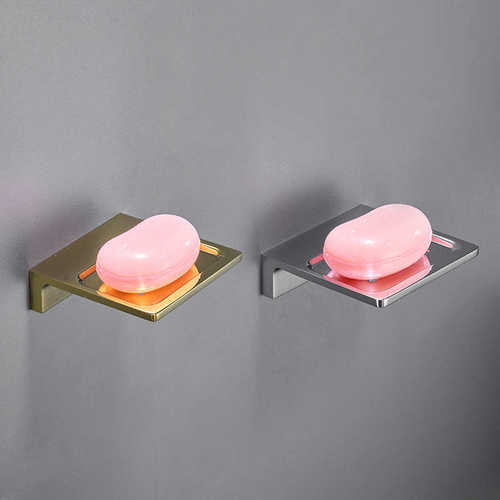 全铜实心肥皂香皂盒皂碟沥水收纳卫生间置物架壁挂式家用肥皂架子