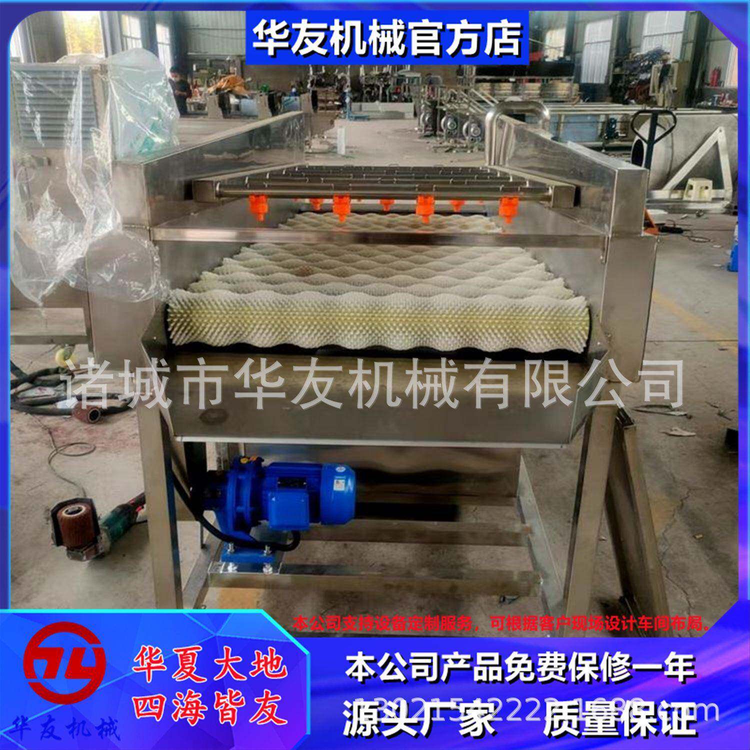 佛手瓜毛辊清洗机不锈钢平行毛刷清洗机器干辣椒干洗设备