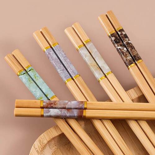 High-end Nan Bamboo Chopsticks for Home Use, Unpainted and U