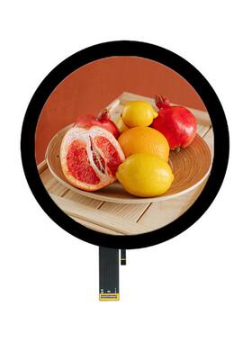 05高清5寸TFT圆屏带触摸屏IPI接5M口卡扣0pin分辨率1080*180