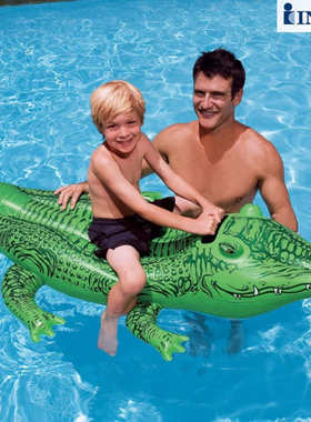 INTEX58546充气产品批发  小鳄鱼儿童坐骑 PVC充气坐骑