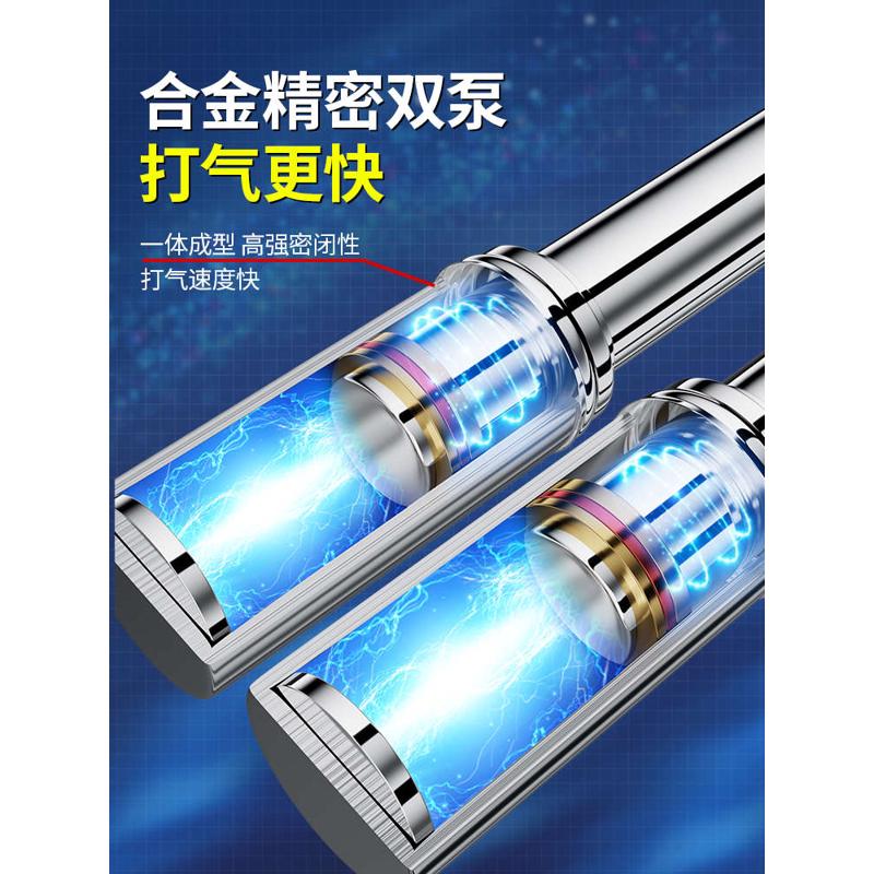 德国进口小轿车载充气泵打气泵汽车用轮胎便携式车胎高压简脚踩专