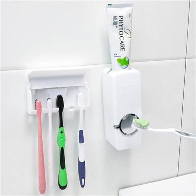 Supply of Automatic Toothpaste Squeezer and Toothbrush Holde