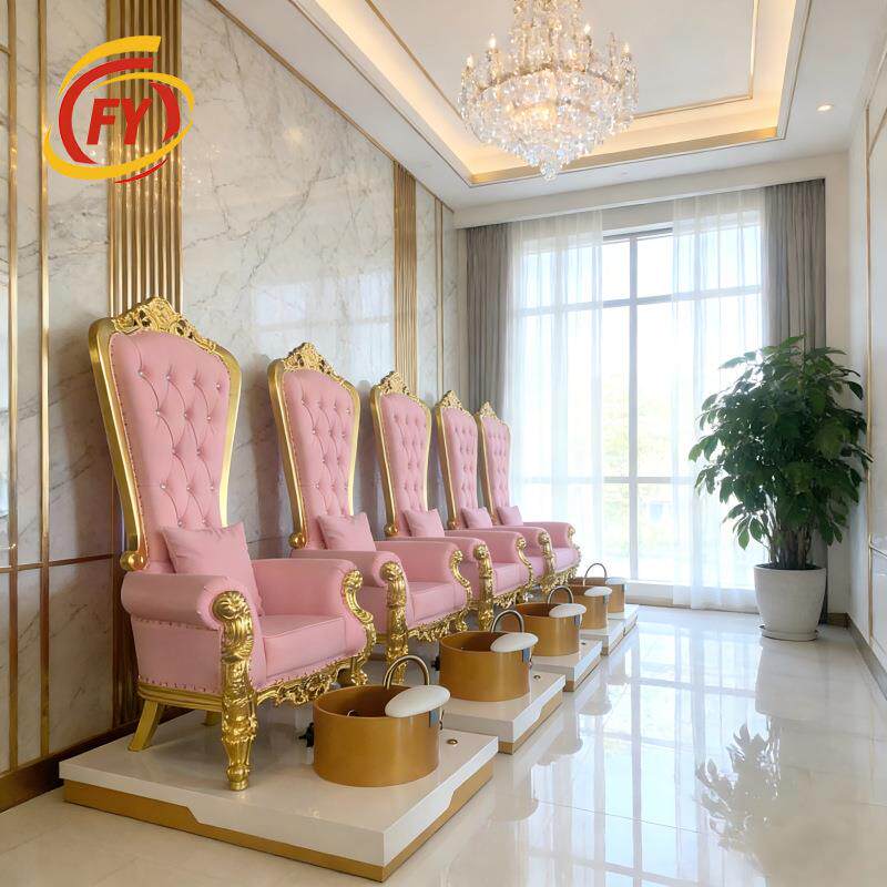 电动纹眉美足一体躺椅电动足浴沙发按摩椅足疗洗脚按摩床美甲沙发