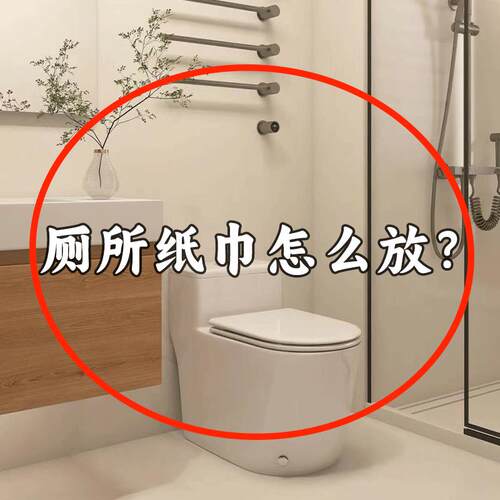 厕纸怎么放方便拿？收纳盒吸盘壁挂式波纹抽纸盒洗脸巾厕所多功能