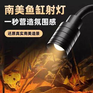 USB迷你全光谱爆藻鱼缸水草用灯三色变光定时射灯造景原生缸led灯