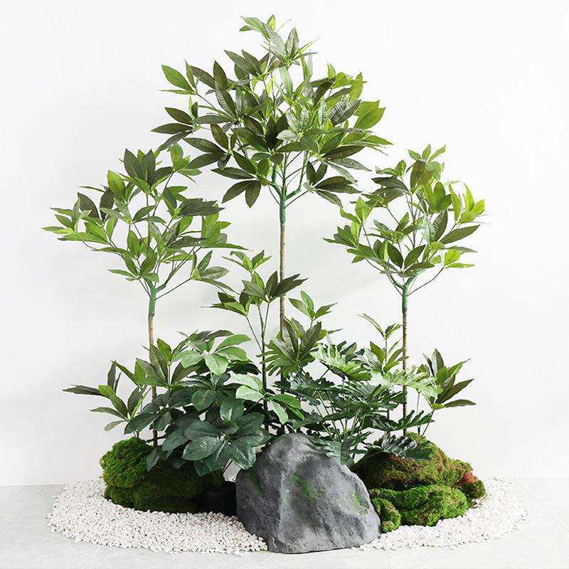 仿真发财树大型落地盆栽植物 塑料假树客厅室内花装饰假绿植盆景