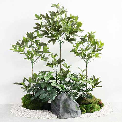 仿真发财树大型落地盆栽植物 塑料假树客厅室内花装饰假绿植盆景