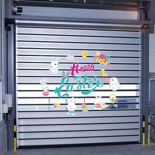 CT041复活节日happy easter磁性吸贴冰箱贴纸车库门贴装饰墙贴