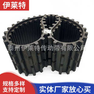 爬楼机履带 批发载物机器人橡胶履带 开发各种小型橡胶履带皮带